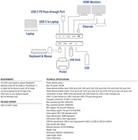 USB-C 4K MST dockingstation voor 2 HDMI-monitoren 1 Stuk-6