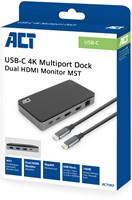 USB-C 4K MST dockingstation voor 2 HDMI-monitoren 1 Stuk-4
