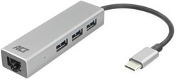 USB-C hub 3.0 3x USB-A Gigabit ethernet 1 Stuk