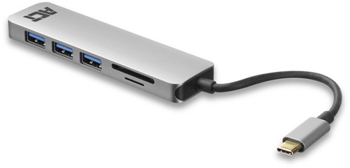 USB-C hub 3.0 3x USB-A cardreader PD 1 Stuk-3