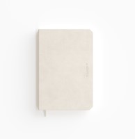Notitieboek de KEMPEN Cotton Vanilla 110x160mm lijn 160 pag 90gr wit