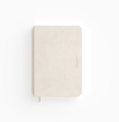 Notitieboek de KEMPEN Cotton Vanilla 110x160mm lijn 160 pag 90gr wit