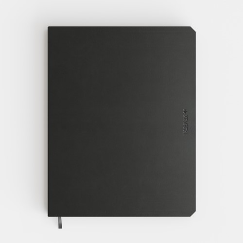 Notitieboek de KEMPEN Silence 171x220mm lijn 192 pag 90gr donkerblauw