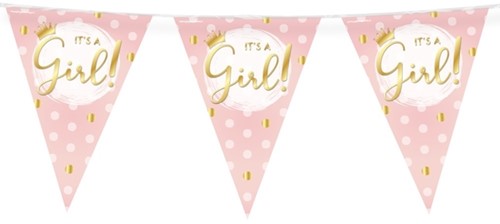 Party Flags foil It's a girl! 1 Zak
