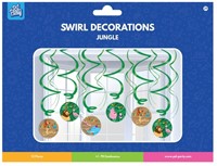 Swirl decorations Jungle 12 Stuk-2