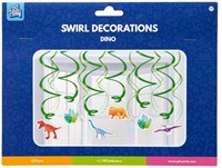 Swirl decorations Dino 12 Stuk-2