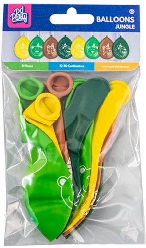 Balloons Jungle cartoon 8 Stuk-2