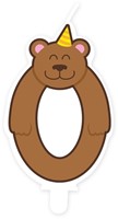 Jungle candle 0 Bear 1 Stuk
