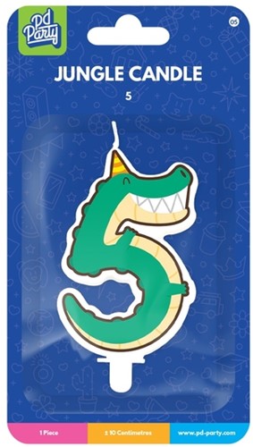 Jungle candle 5 Crocodile 1 Stuk-2