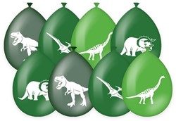 Party balloons Dino 8 Stuk