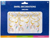 Swirl decorations Unicorn 12 Stuk-2