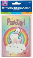 Uitnodigingskaarten Unicorn 6 Stuk-2