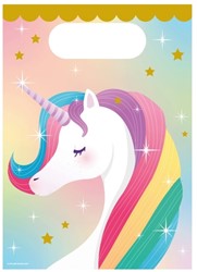 Cadeau tasjes Unicorn papier 23x16cm 6 stuks 6 Stuk