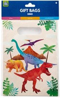 Cadeau tasjes Dino papier 23x16cm 6 stuks 6 Stuk-2
