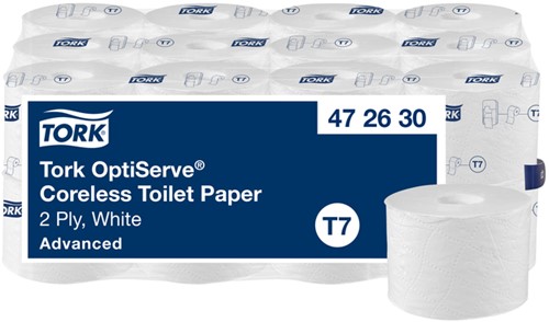 Toiletpapier Tork T7 Advanced 2laags 94m wit 24 Rol