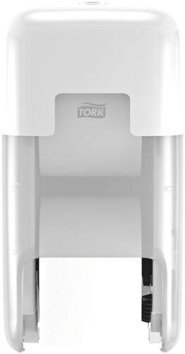 Toiletpapierdispenser Tork T7 verticaal duo wit 1 Stuk