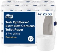 Toiletpapier Tork T7 Premium 3laags 63m wit 18 Rol