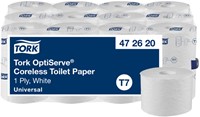 Toiletpapier Tork T7 Universal 1laags 144m wit 24 Rol