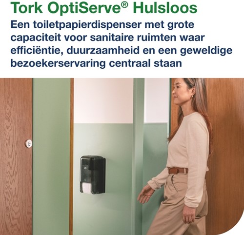Toiletpapierdispenser Tork T7 verticaal duo zwart 1 Stuk-2