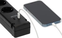 Stekkerdoos Brennenstuhl Bremounta 5vdig incl 2 USB C 3 meter zwart-3