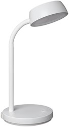 Bureaulamp MAUL Abby LED op voet wit 1 Stuk