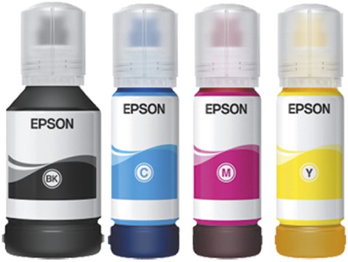Navulinkt Epson 113 EcoTank zwart + 3 kleuren 4 Fles-2