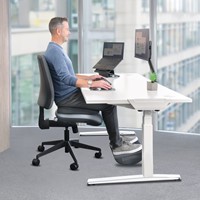 Stoelkussen Fellowes Breyta Wig zwart 1 Stuk-3