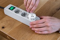 Stopcontactadapter Brennenstuhl USB A 2.4A wit 1 Stuk-3