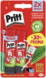 Lijmstift Pritt Stick Original 2x 22gr Promo 2 Stuk