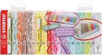 Markeerstift STABILO Swing cool nature deskset 18x 18 Stuk