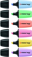 Markeerstiftt STABILO BOSS mini pastel ass 6 stuks 6 Stuk-2
