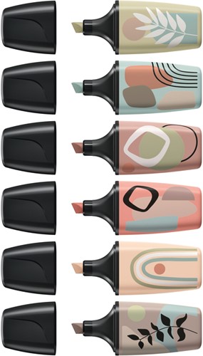 Markeerstift STABILO BOSS mini nature ass 6 stuks 6 Stuk-2
