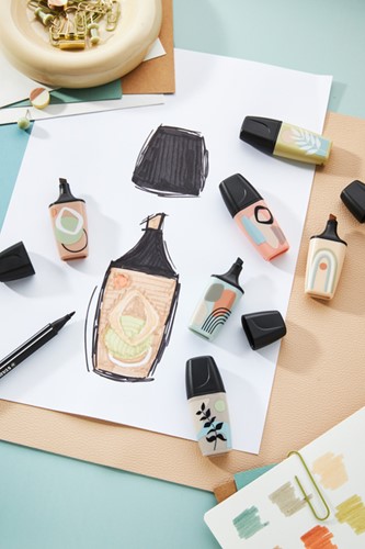 Markeerstift STABILO BOSS mini nature ass 6 stuks 6 Stuk-4