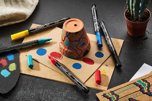 Acrylmarker STABILO Free Acrylic T100 karmijnrood 1 Stuk-3