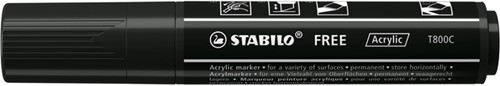 Acrylmarker STABILO Free Acrylic T800C zwart 1 Stuk-2