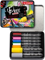 Acrylmarker STABILO Free Acrylic Starter Kit ass 11 Stuk-2