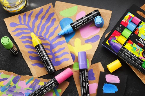 Acrylmarker STABILO Free Acrylic T800C Sea ass 5 Stuk-4