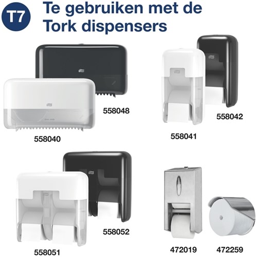 Toiletpapier Tork T7 Advanced Coreless naturel 24 Rol-3