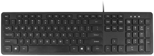Toetsenbord Quantore QWERTY bedraad USB-A zwart