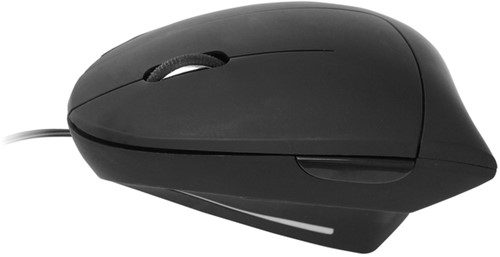 Muis Quantore ergonomisch bedraad USB-A zwart 1 Stuk-2