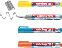 Viltstift edding 385 flipover penseel 4st assorti 4 Stuk-2