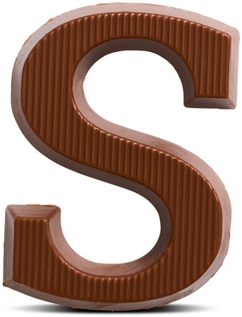 Chocoladeletter van Dijk melk S 40 gram 1 Stuk