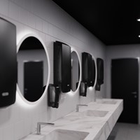 Handdoekdispenser Katrin extra groot zwart 89741 1 Stuk-1