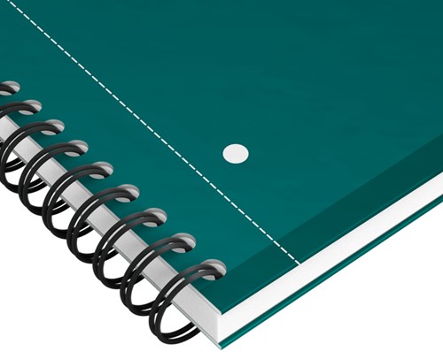 Spiraalblok Oxford International Notebook A4+ lijn 160 pagina's groen-2