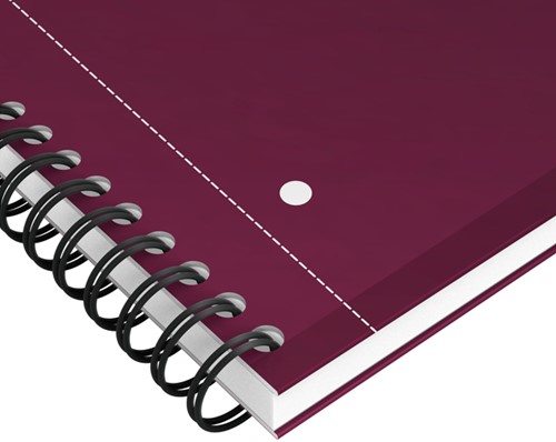 Spiraalblok Oxford International Notebook A4+ lijn 160 pagina's rood-2