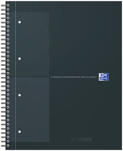 Spiraalblk Oxf International Notebk A4+ rt 5X5 zw 1 Stuk