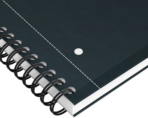 Spiraalblok Oxford International Notebook A4+ ruit 5X5mm 160 pagina's zwart-2