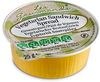 Sandwich spread Les Gourmands vega 45x25 gram cup 45 Stuk-3