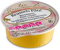 Roompaté Les Gourmands Brussels 45x25 gram cupjes 45 Stuk-3