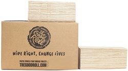 Handdoek TGR 2laags 230x210mm 20x200 vel natural 20 pak